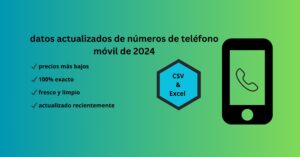 datos actualizados de números de teléfono móvil de 2024