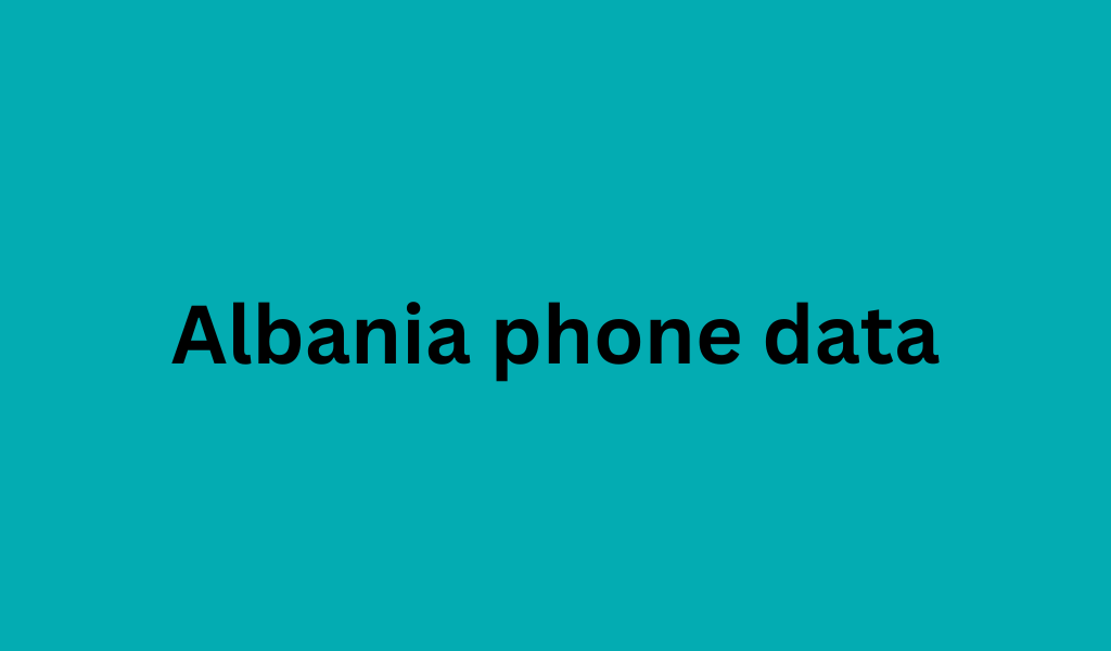 Albania phone data