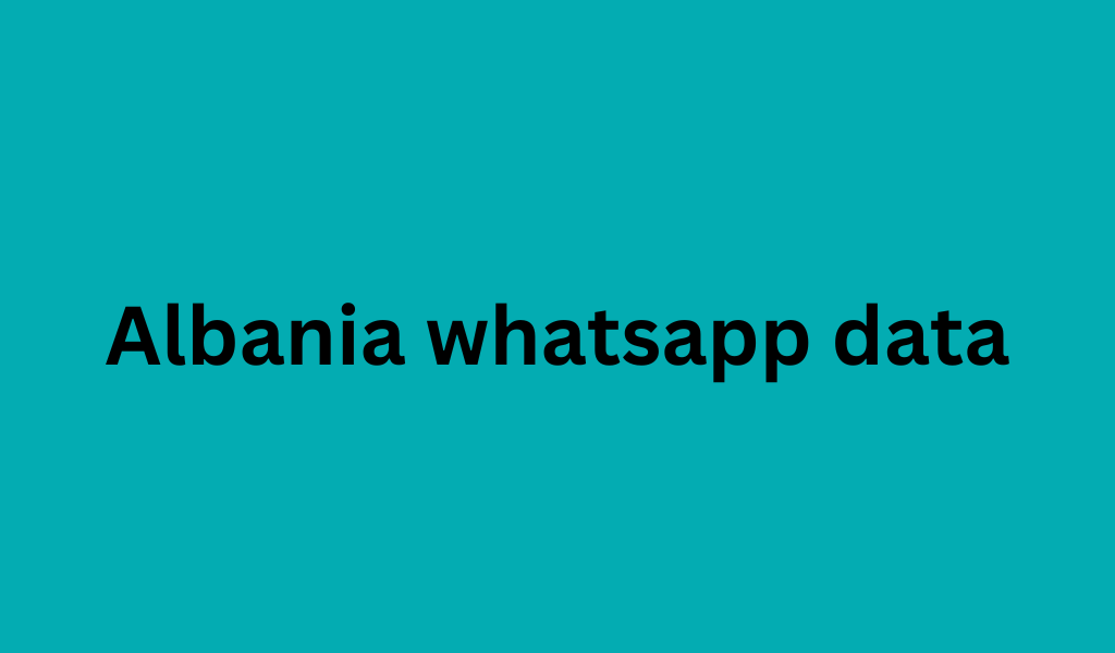 Albania whatsapp data