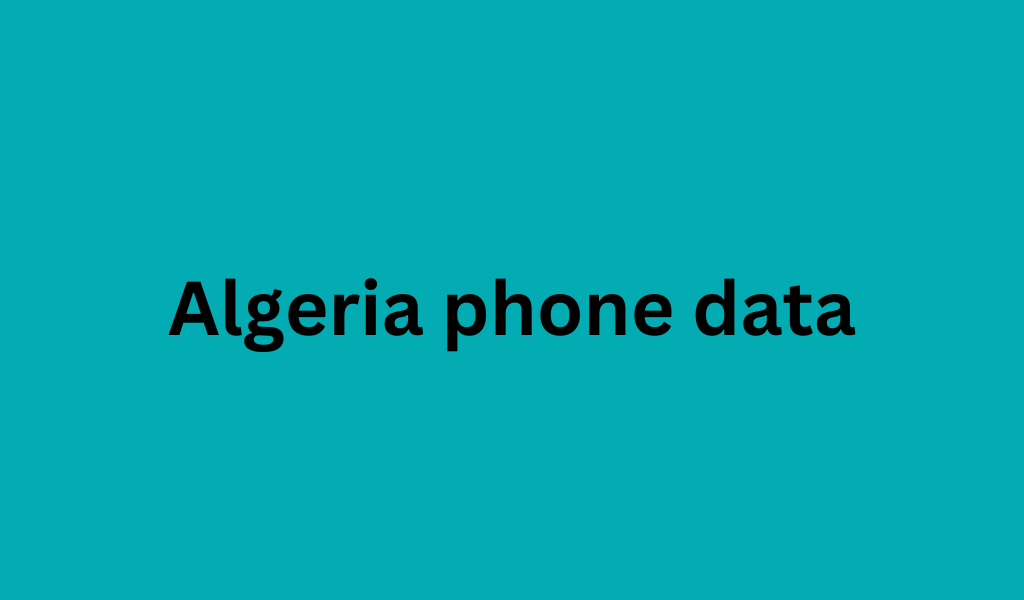 Algeria phone data