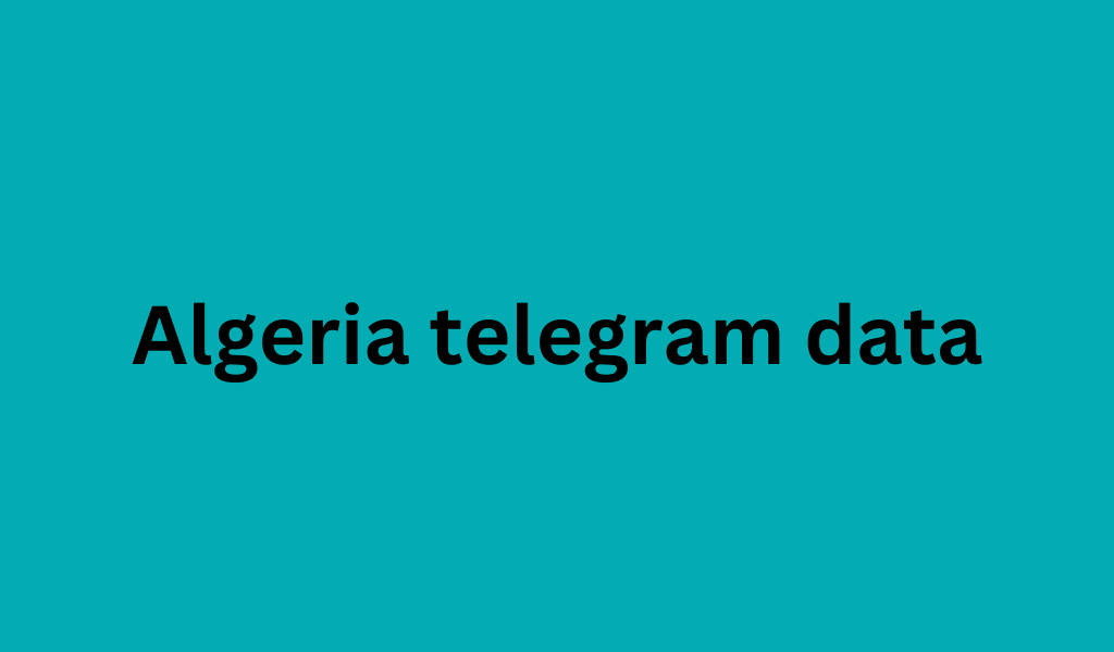 Algeria telegram data