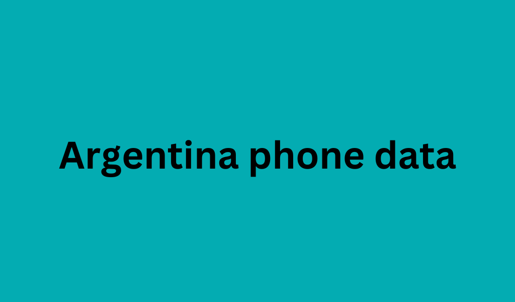 Argentina phone data