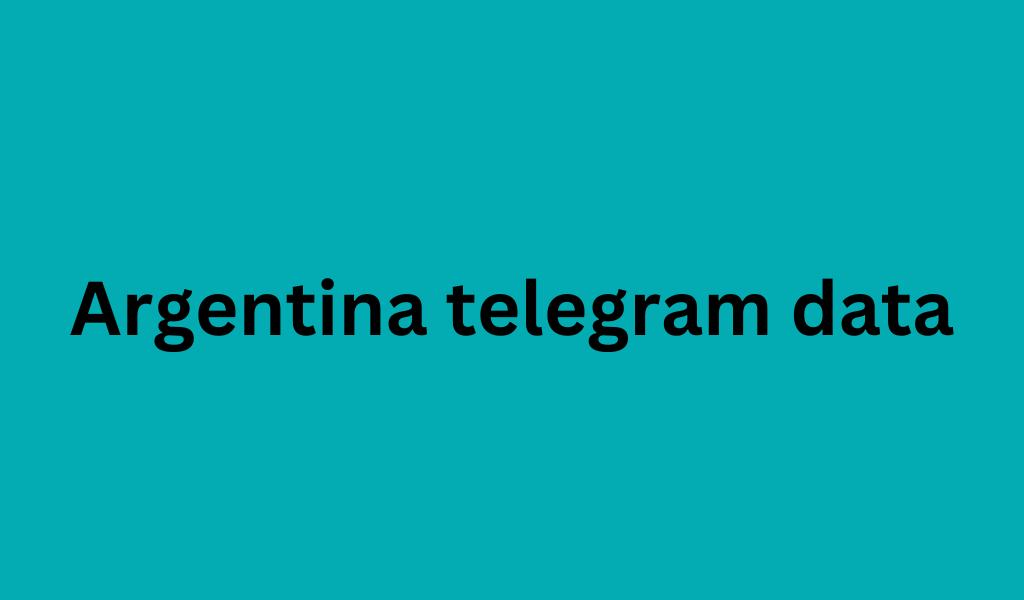 Argentina telegram data