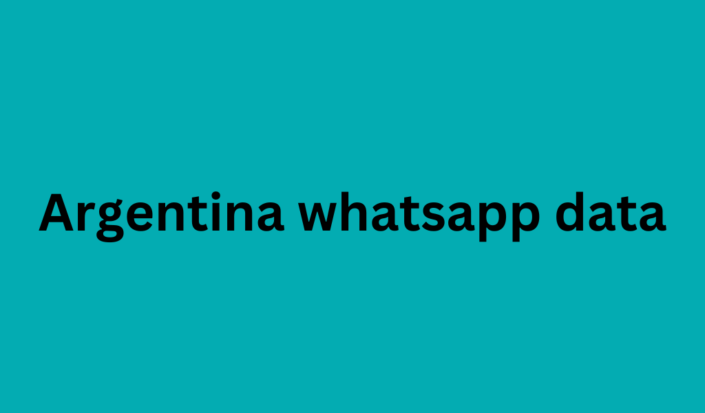 Argentina whatsapp data