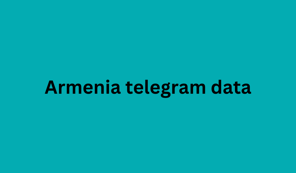 Armenia telegram data