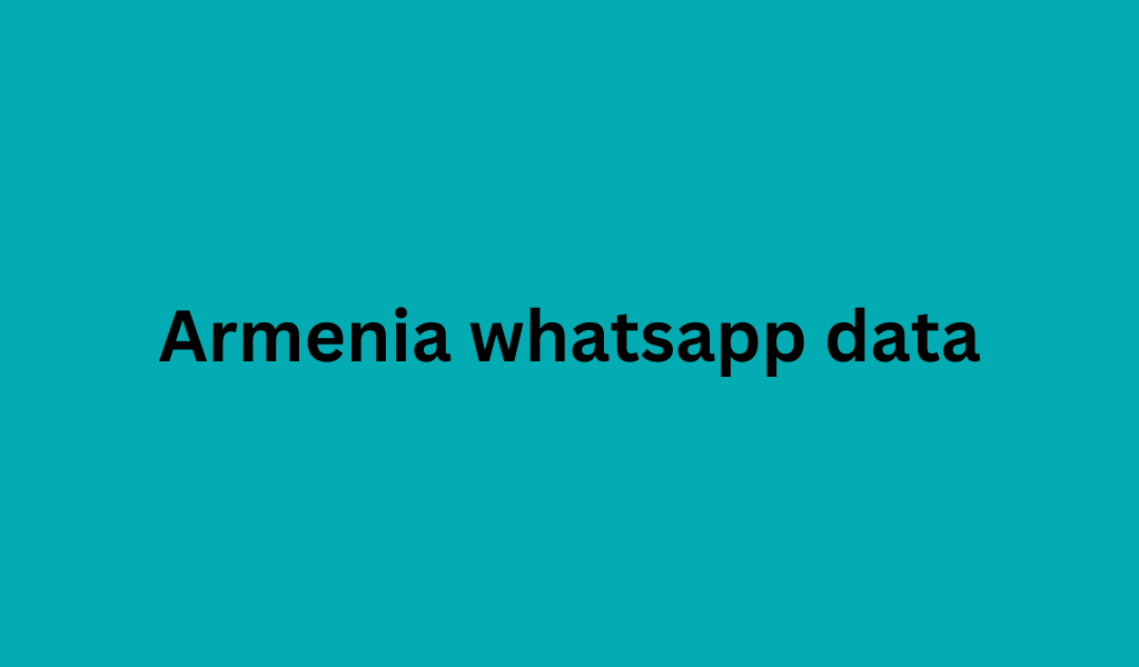 Armenia whatsapp data