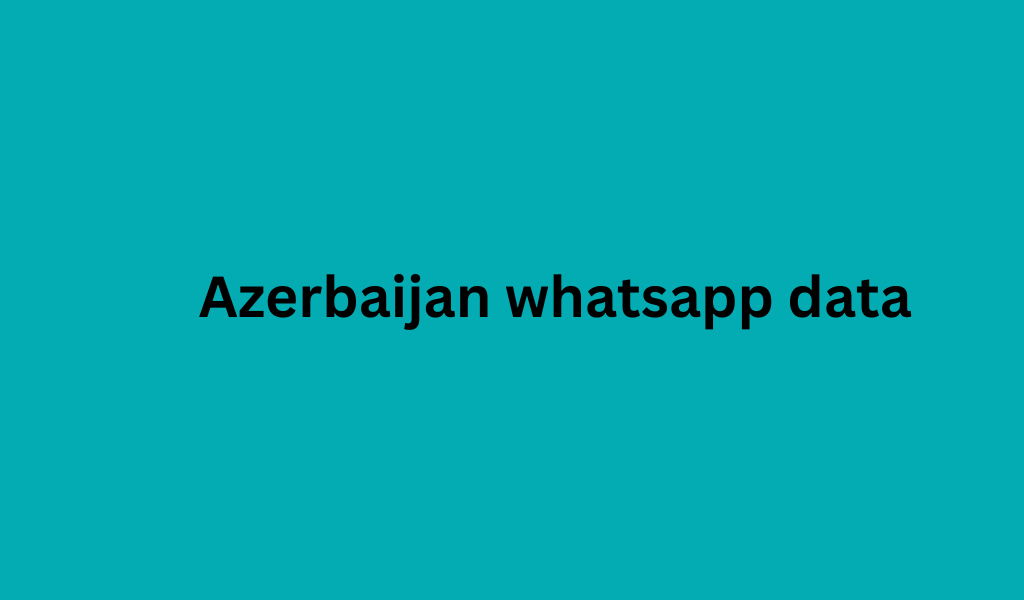 Azerbaijan whatsapp data