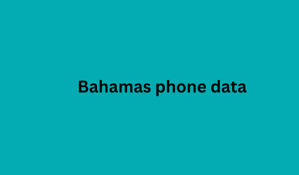 Bahamas phone data