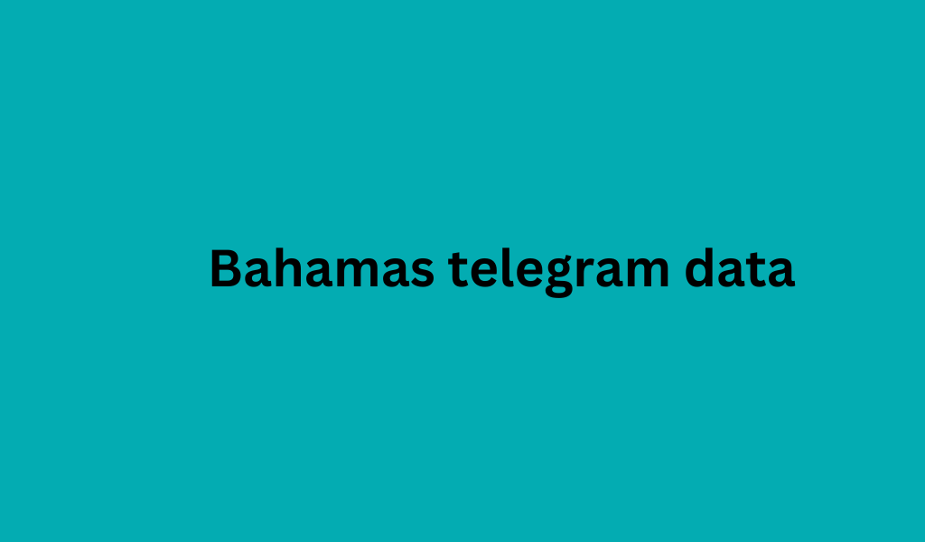 Bahamas telegram data