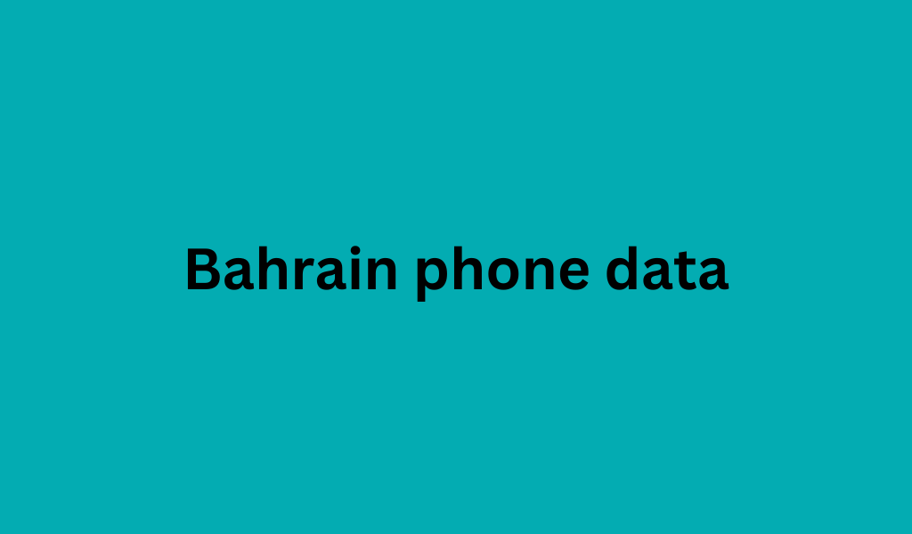 Bahrain phone data