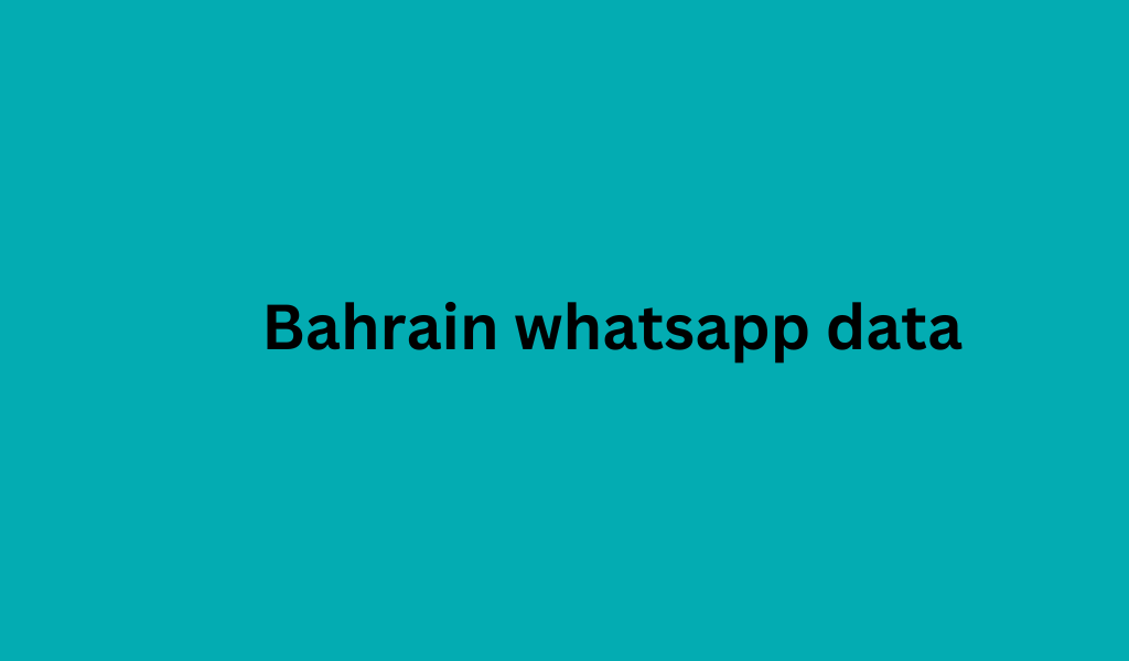 Bahrain whatsapp data