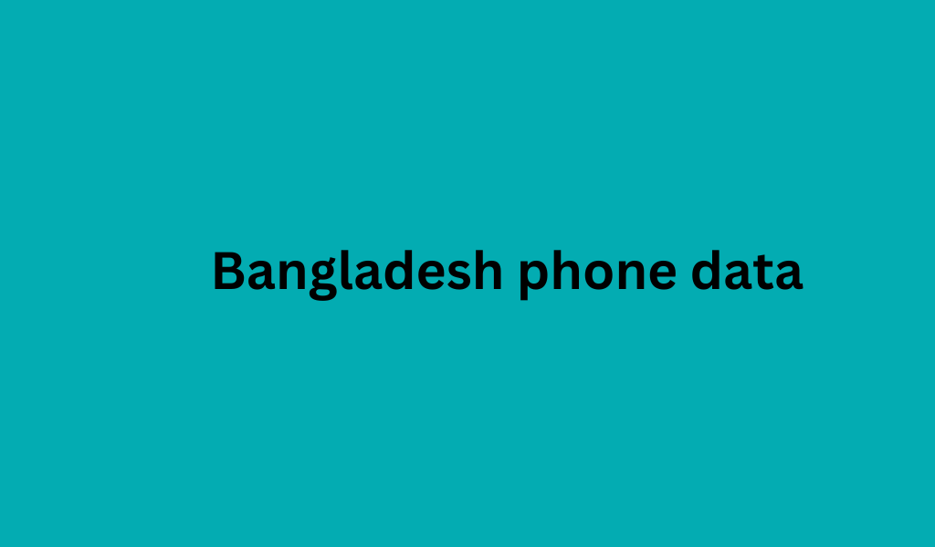 Bangladesh phone data