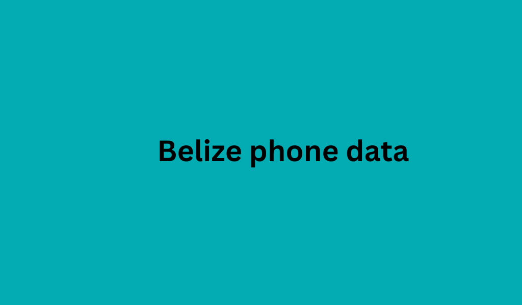 Belize phone data