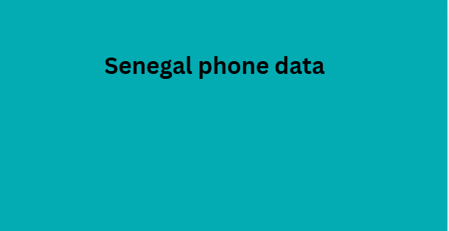 Senegal phone data